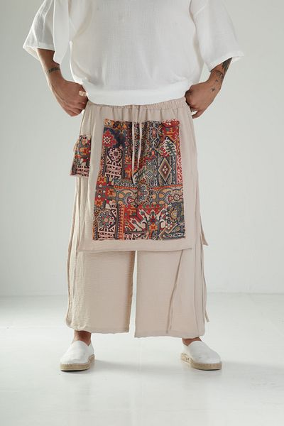 COCOPELLI Ethnic Patterned Tokyo Baggy Trousers
