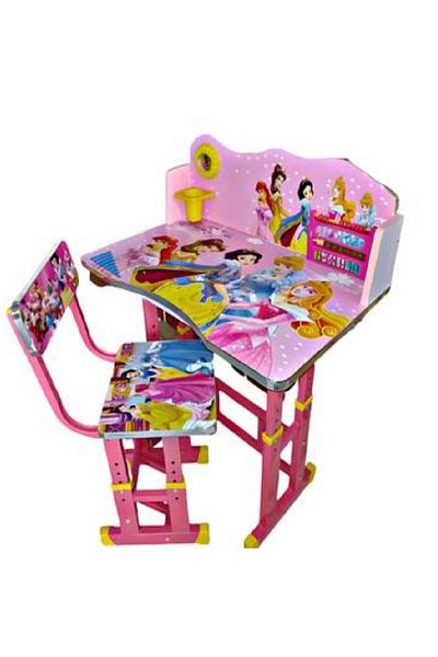 Generic Handmade Toby Wood Children's Study Table and Chair Set