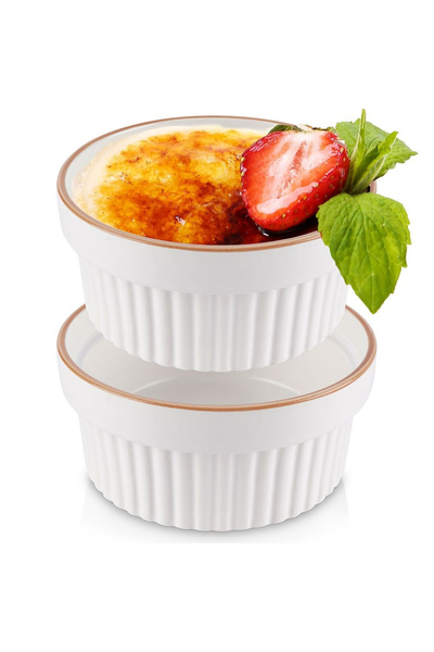 shumee Boluri termorezistente din porțelan alb, 11 cm, 275 ml, 2 buc.