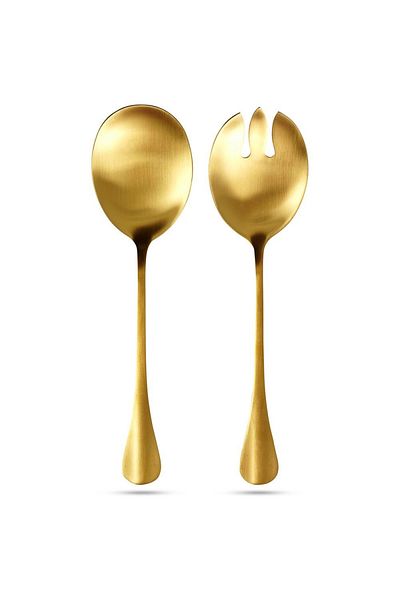 shumee Gold-plated steel salad spoons 2 pieces.