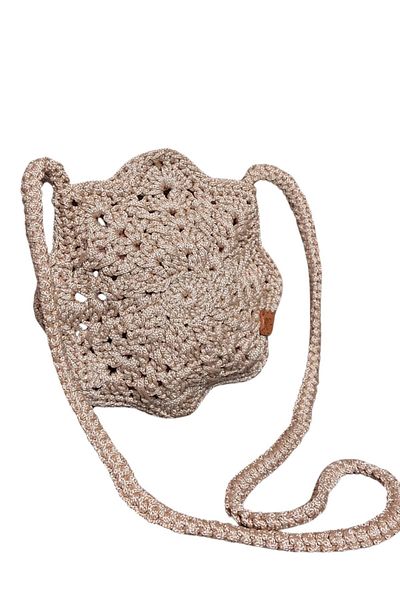 Uretti - Öznur 7392 0197 Handmade Macrame Rope Star Model Mini Bag