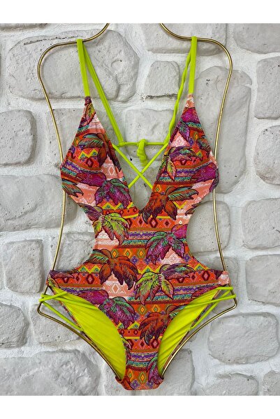 Pierre Cardin Kadın Renkli Desenli Mayokini