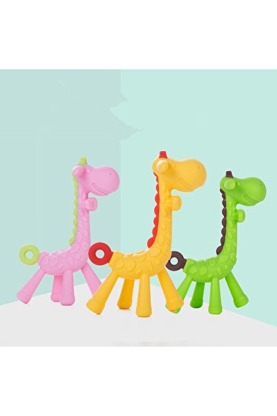 Mixbo Teething Toy Mixbo, Giraffe, Food-Grade Silicone, Green