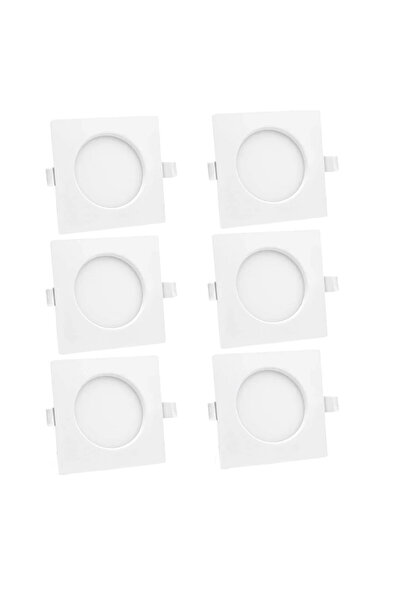 Lumare Set de 6 spoturi încastrate Lumare, LED, plastic, alb, 11,5 cm