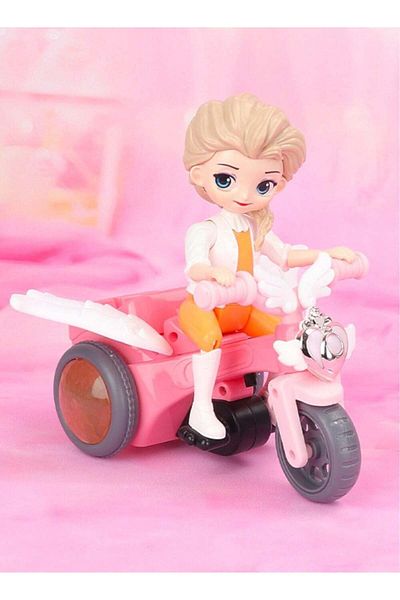Generic Electric Musical Tricycle Riding Girl Bicycle Toy With Flashing Light And Music