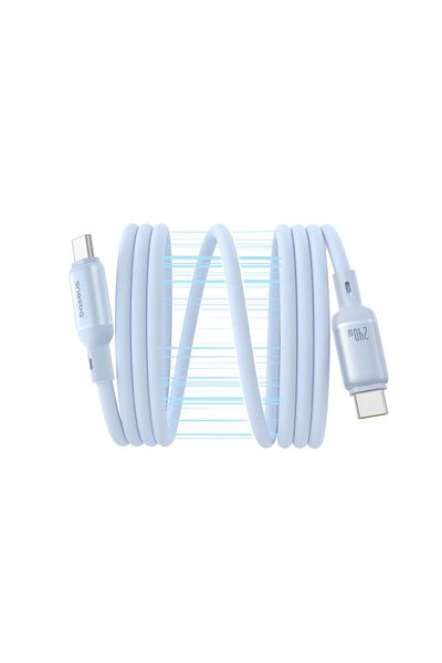 Baseus Cablu de date Type-C la Type-C, încărcare rapidă, 480Mbps, silicon, 1m, cablu de date PicoGo, albastru