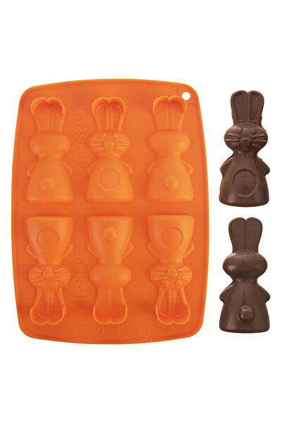 shumee SILLINIE Orange Bunny Praline and Cookie Silicone Mold