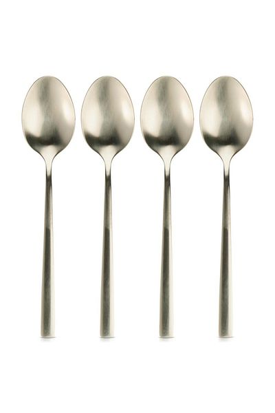 shumee Gold-plated steel tea spoons, 4 pieces.