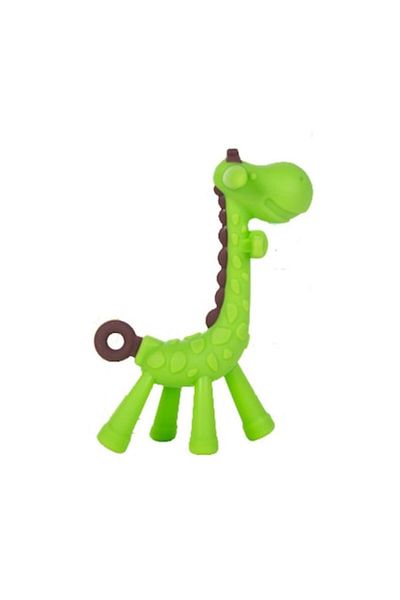 Mixbo Teething Toy Mixbo, Giraffe, Food-Grade Silicone, Green