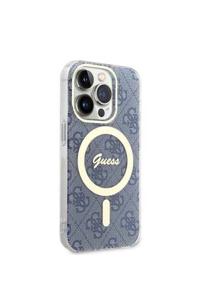 Guess Θήκη για iPhone 15 Pro Max, IML 4G MagSafe, - Μπλε