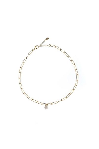 ohmygod jewelry Colier cu pandantiv din argint și argint placat cu aur – Jaque