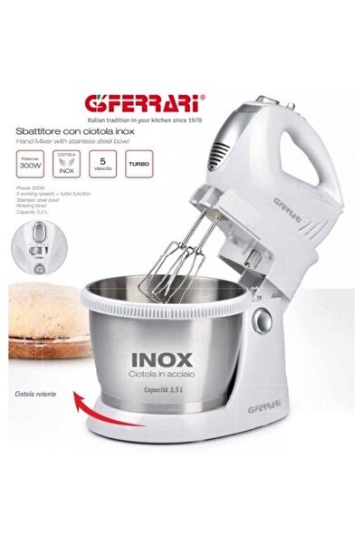 G3ferrari Mixer cu bol rotativ 2 in 1 BravomixKit Ferrari 3,5 litri