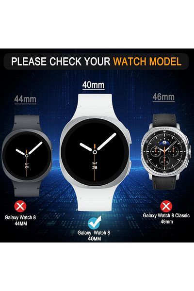 UnDePlus Samsung Galaxy Watch 8 40mm Full Screen Nano Watch Protector
