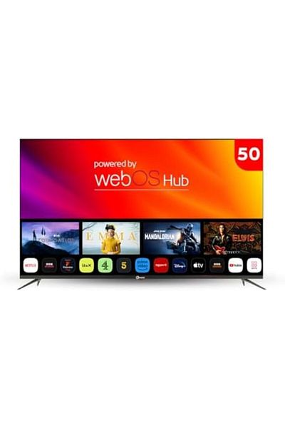 Dansat Smart TV 4K Ultra HD with WebOS Platform, 50-Inch Screen, Black, DTD50UWS