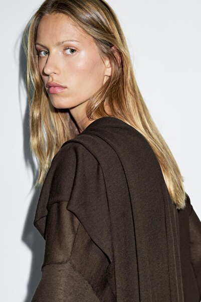 Massimo Dutti Fular detaylı triko kazak