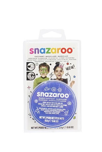 Snazaroo Classic Face & Body Paint – Sky Blue, 18 ml Tube – Safe & Vibrant Color