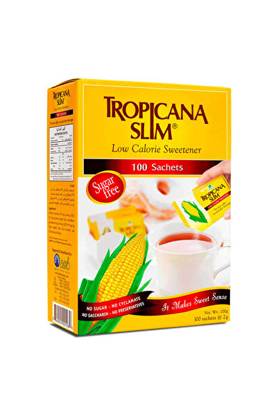 Tropicana Slim Low Calorie Sweetener, 100 Sachets, 200g
