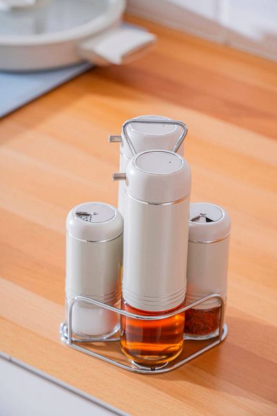 ACAR Orion 5 Piece Glass Oil Vinegar and Spice Set