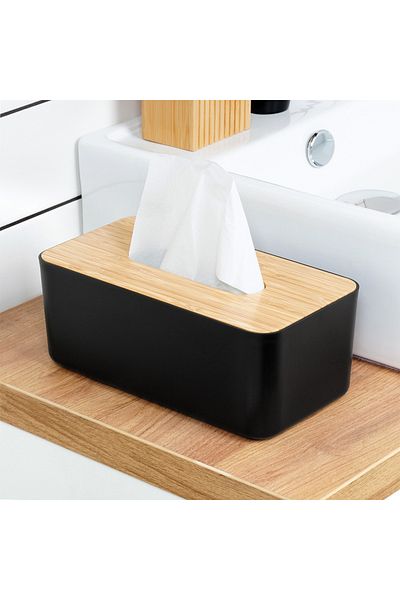 shumee Black tissue box 24x13x9.5 cm