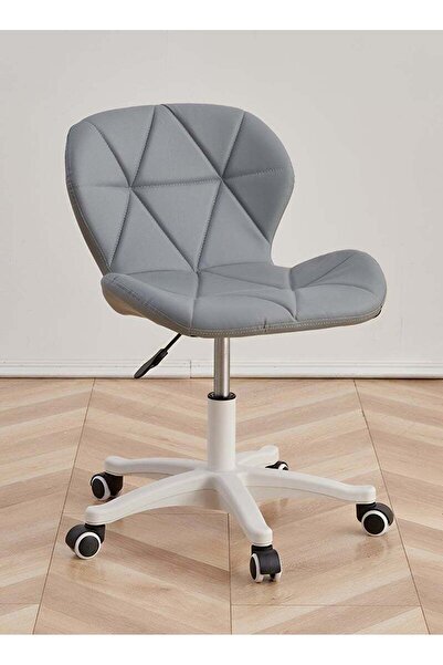 Taimi 4-Pieces Ergonomic Desk Chair with Adjustable Height, Study Chair, with Swivel Wheels 360° - Gray