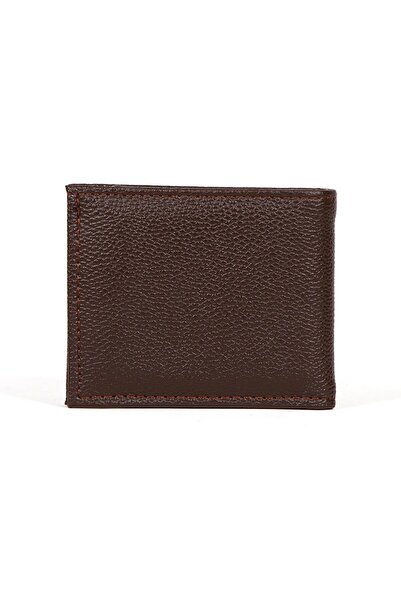 Newish Polo Men's Brown Faux Leather Coin Holder Card Holder and Wallet
