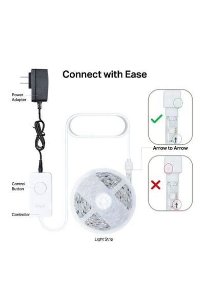TP-LINK Tapo Smart Wifi Light Strip, Multicolor Full Color Ambiance for Occasion