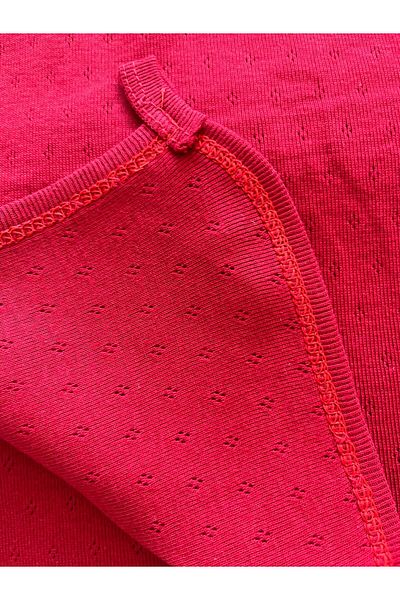 Seçkin Baby Burgundy Jacquard Single Layer Blanket 70*75 cm