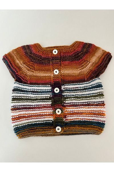 Clothes Box 100% Wool Hand Knitted Baby & Kids Vest