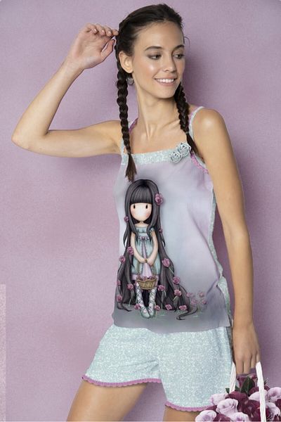 Santoro Gorjuss short pajamas Rosebud S
