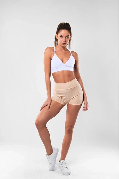 Bak Moda White Bustier with Cross Strap