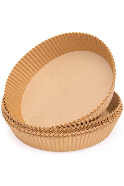 awwaline Set 100 Bucati Hartie de Copt pentru Air Fryer, awwaline, rotund, ma...