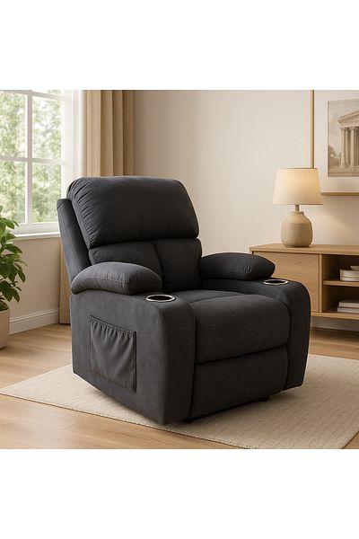 SAHABA Black Cloud Recliner Chair