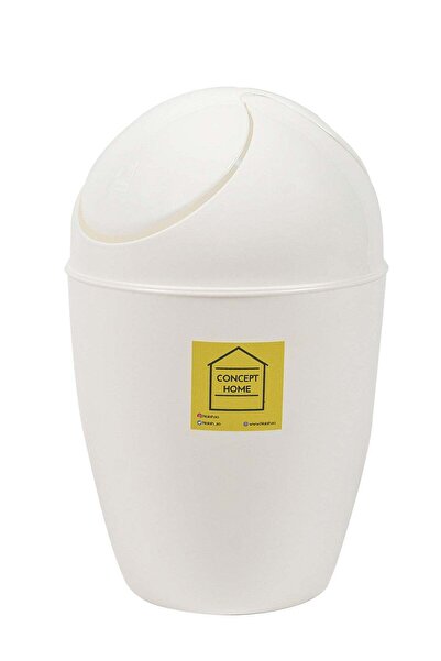 Concept Home Waste Bin With Swing White 10 Liter