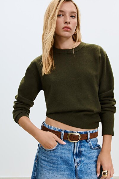 Stradivarius Yumuşak Dokulu Basic Örgü Süveter