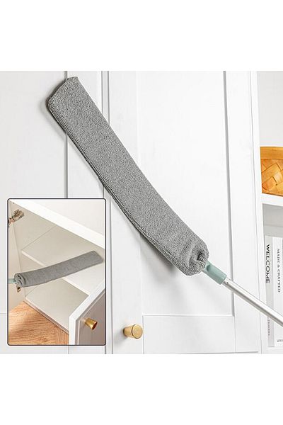 Aptel Dusting brush, microfiber, gray, 140 cm