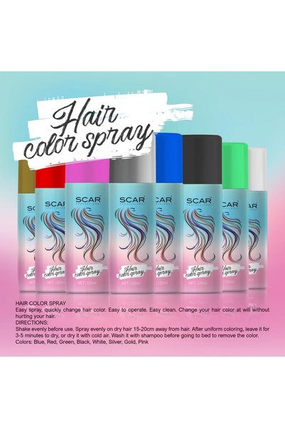 Scar Professional Scar Hair Color Spray Blue 125ml