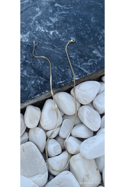 ARİ TAKI Triangle Italian Gold Necklace 50 cm