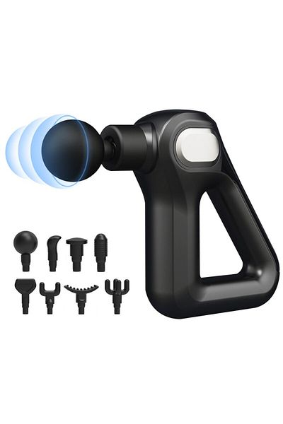 Smart Vibe SmartGUN™ 750 - Professional Massage Gun, 8 Heads/12 Speeds, 3200 Strokes, Black