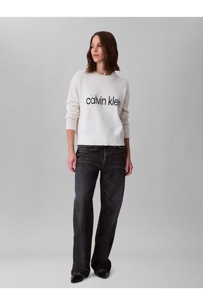 Calvin Klein A- FRENCH TERRY BADGE LOGO PANT
