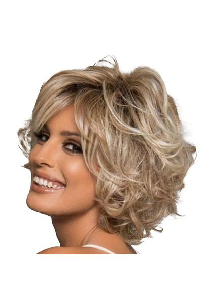 Generic Fluffy Short Curly Hair, Blonde