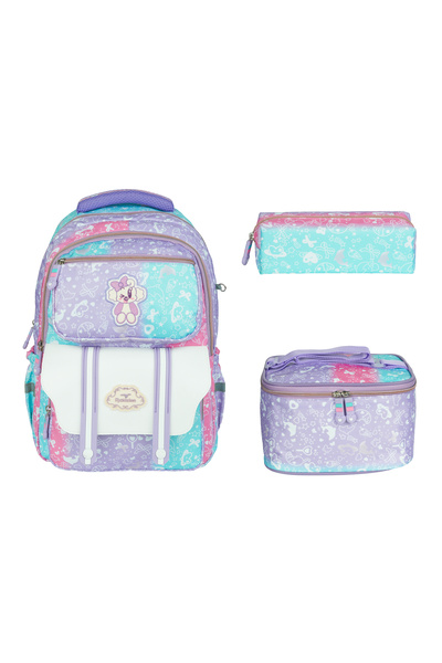 nacar çarşı Set de 3 genți pentru școala primară pentru fete, în stil coreean...