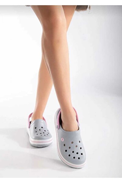 AkınalBella sandale gri roz papuci