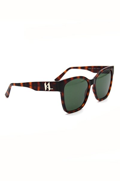 Karl Lagerfeld Kl 6087S 240 Women's Square Brown Bone Sunglasses