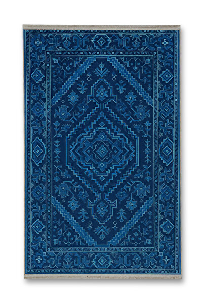 Rugs Modern Halı MOSSO Μπλε Παραδοσιακό Θεματικό Σχέδιο Υφαντή Βάση Μοντέρνο ...