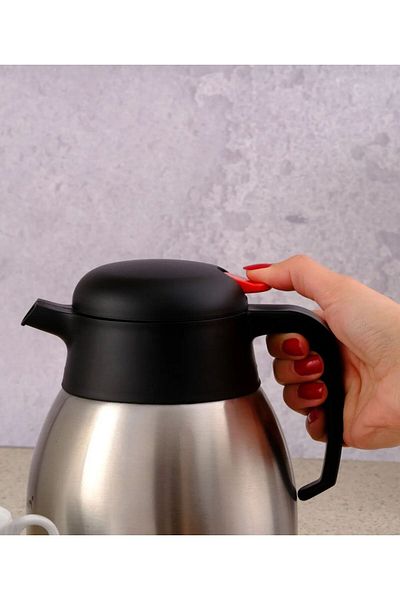 FARALYAHOME Penguin 2 Liter Steel Cold Hot Water and Tea Thermos - 1200P