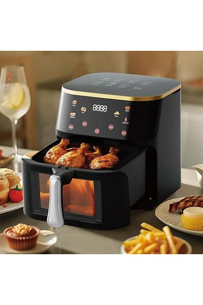 Tradeo 10L Digital Air Fryer, 1400W, Touch Control, Non-Stick, Multi-Function – Fry, Grill, Bake & More