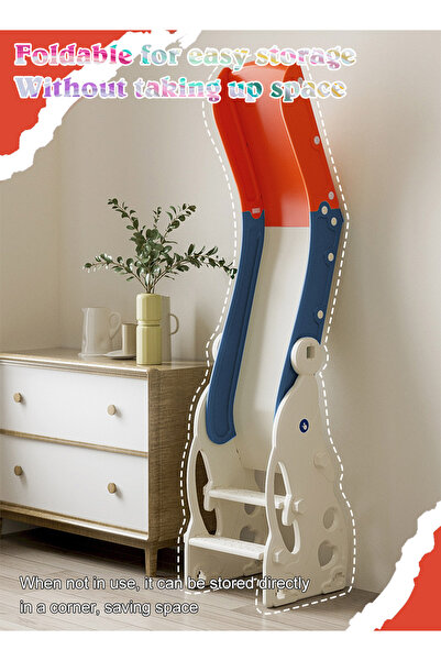 Ma Baby 4 in 1 Toddler Slide and Swing Set for 1-3 Year Old - Indoor/Outdoor Baby Playset with Basket