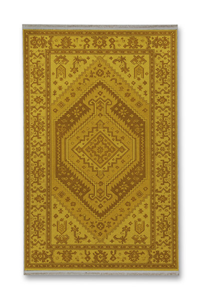 Rugs Modern Halı MOSSO Καφέ Θεματικό Χαλί με Παραδοσιακό Σχέδιο και Υφαντή Βά...