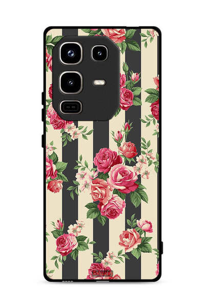Tolwak غطاء حماية لهاتف Infinix Note 50 Pro 4G بنقشة الورود