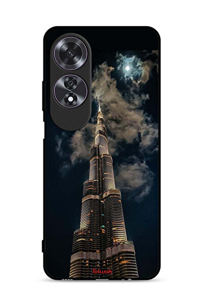 Tolwak Oppo A60 Protective Case Cover Burj Khalifa In Night